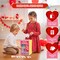4E's Novelty Valentine Vending Machine Box with 25 Valentine Cards for Kid, Red and Pink Valentines Boxes for Kids Classroom, Valentines Gift Boxes for Kids In Classroom Exchange Party Favors and Fun
